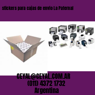 stickers para cajas de envio La Paternal