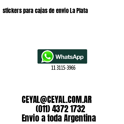 stickers para cajas de envio La Plata