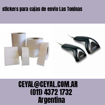 stickers para cajas de envio Las Toninas