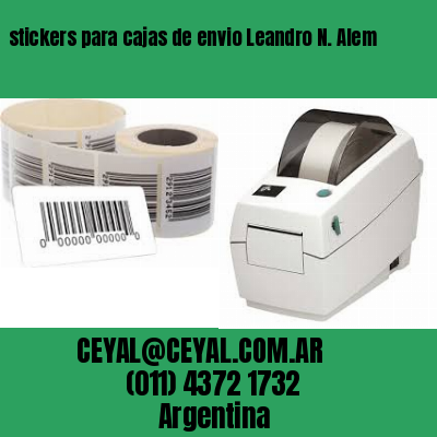 stickers para cajas de envio Leandro N. Alem