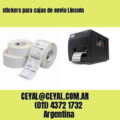 stickers para cajas de envio Lincoln