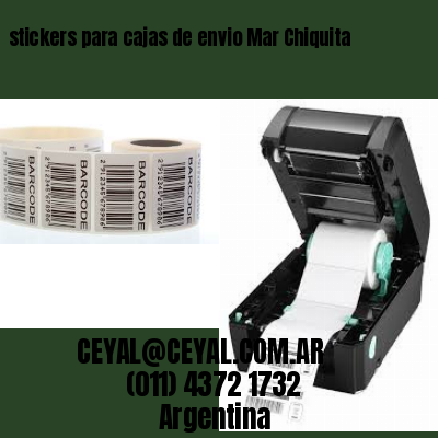 stickers para cajas de envio Mar Chiquita