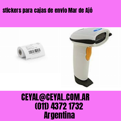 stickers para cajas de envio Mar de Ajó