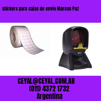 stickers para cajas de envio Marcos Paz
