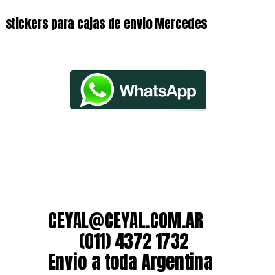 stickers para cajas de envio Mercedes