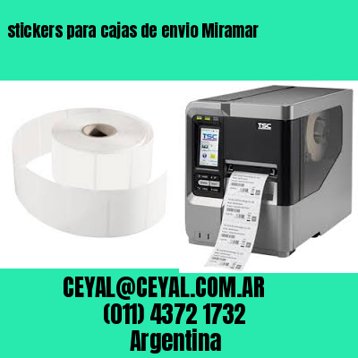stickers para cajas de envio Miramar