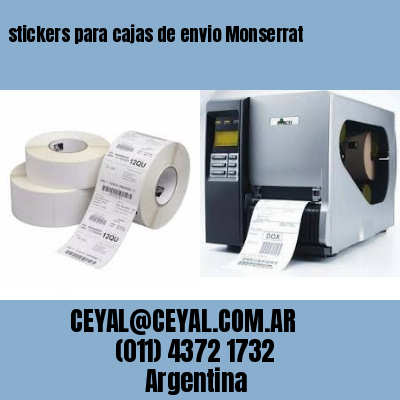 stickers para cajas de envio Monserrat