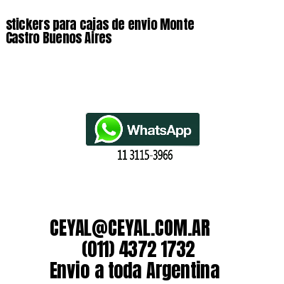 stickers para cajas de envio Monte Castro Buenos Aires