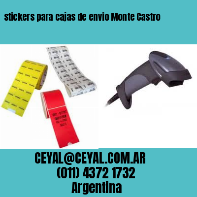 stickers para cajas de envio Monte Castro