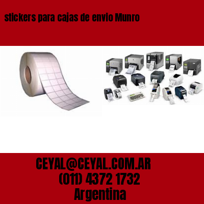 stickers para cajas de envio Munro
