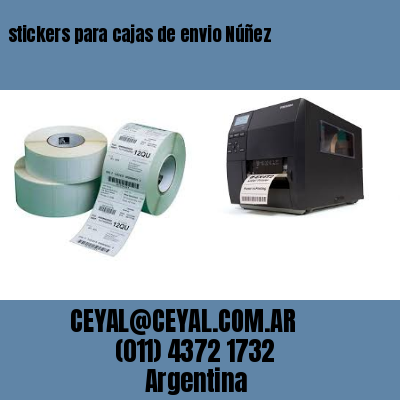 stickers para cajas de envio Núñez