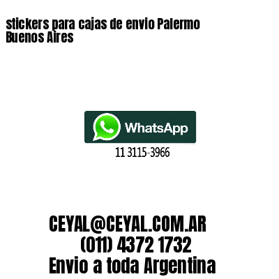 stickers para cajas de envio Palermo  Buenos Aires