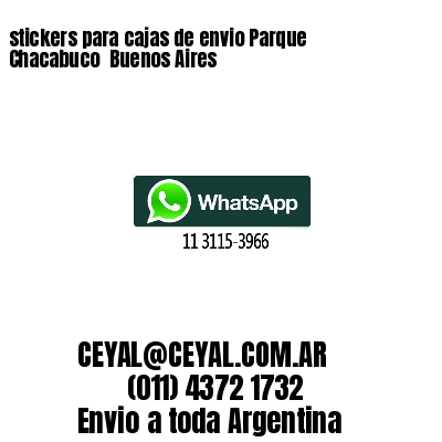 stickers para cajas de envio Parque Chacabuco  Buenos Aires