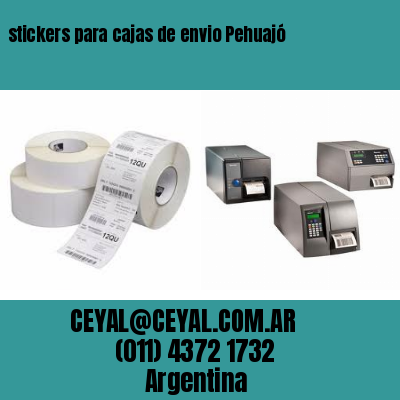 stickers para cajas de envio Pehuajó