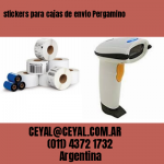 stickers para cajas de envio Pergamino