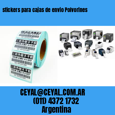 stickers para cajas de envio Polvorines