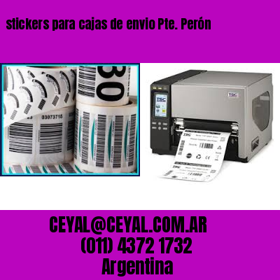 stickers para cajas de envio Pte. Perón