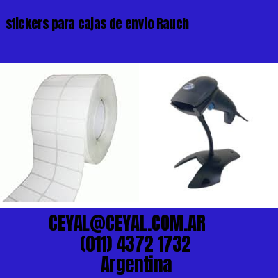stickers para cajas de envio Rauch