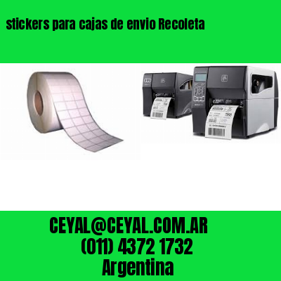 stickers para cajas de envio Recoleta
