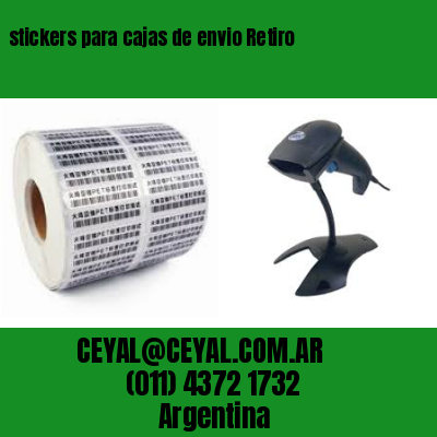 stickers para cajas de envio Retiro