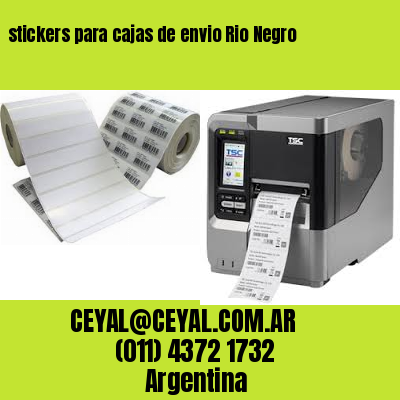 stickers para cajas de envio Rio Negro