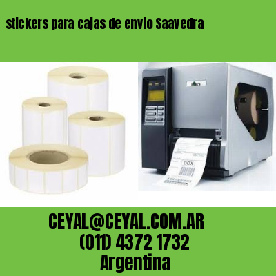 stickers para cajas de envio Saavedra
