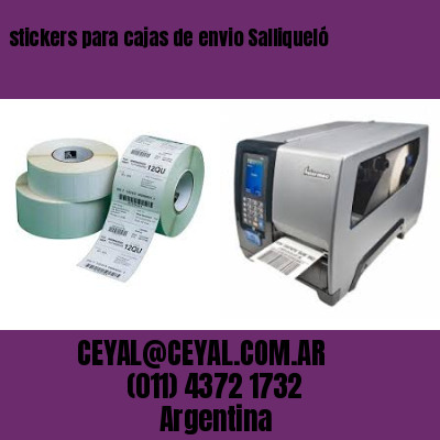 stickers para cajas de envio Salliqueló