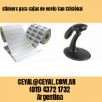 stickers para cajas de envio San Cristóbal