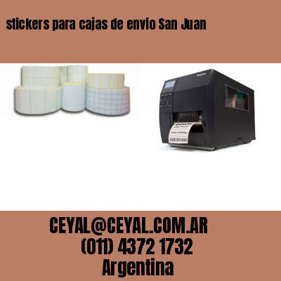 stickers para cajas de envio San Juan