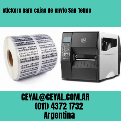 stickers para cajas de envio San Telmo