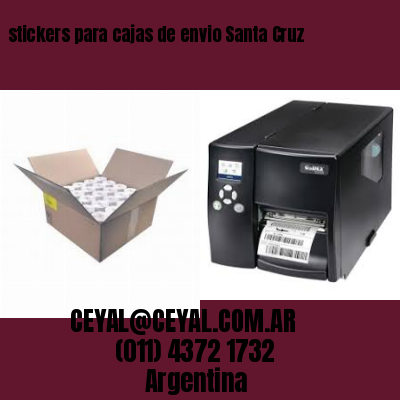 stickers para cajas de envio Santa Cruz