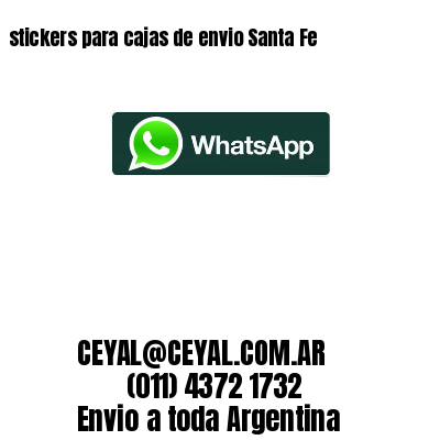 stickers para cajas de envio Santa Fe