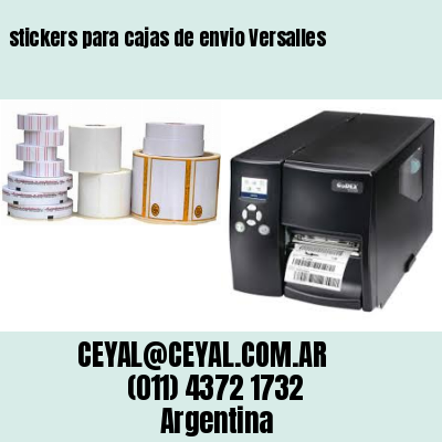 stickers para cajas de envio Versalles