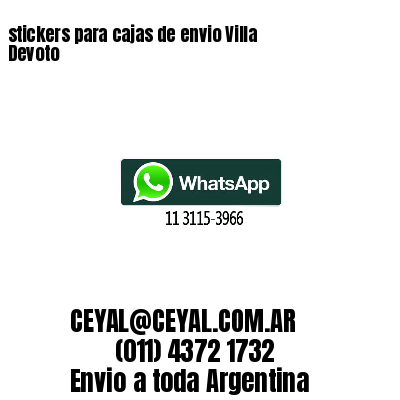 stickers para cajas de envio Villa Devoto