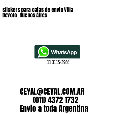 stickers para cajas de envio Villa Devoto  Buenos Aires