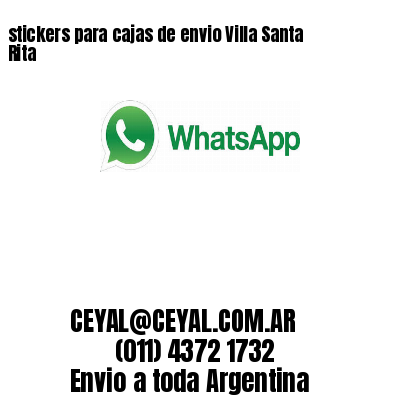 stickers para cajas de envio Villa Santa Rita