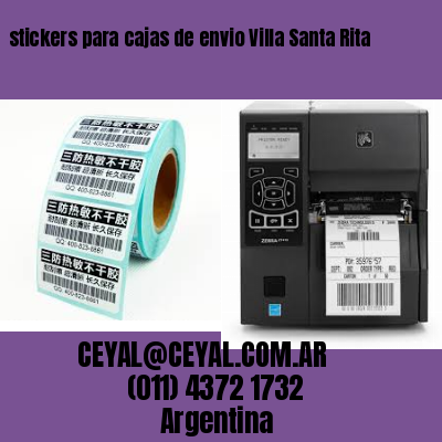 stickers para cajas de envio Villa Santa Rita