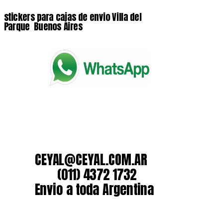 stickers para cajas de envio Villa del Parque  Buenos Aires