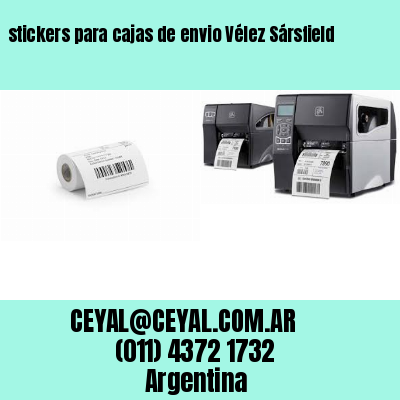 stickers para cajas de envio Vélez Sársfield