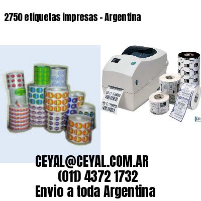 2750 etiquetas impresas – Argentina
