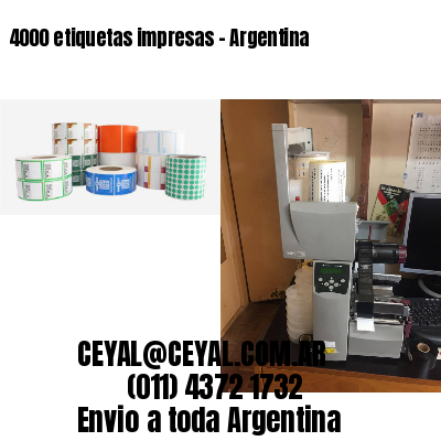 4000 etiquetas impresas - Argentina
