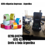 4250 etiquetas impresas – Argentina