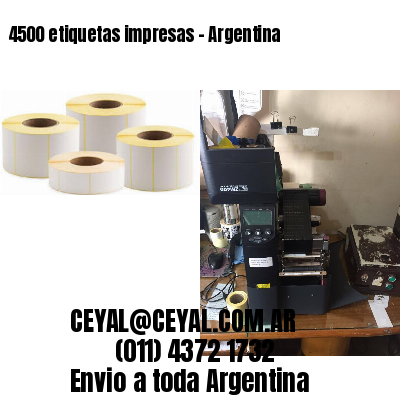 4500 etiquetas impresas - Argentina