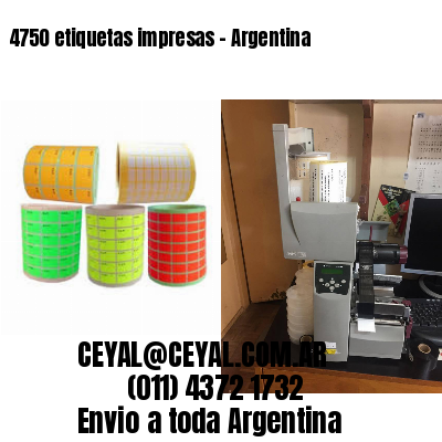 4750 etiquetas impresas – Argentina
