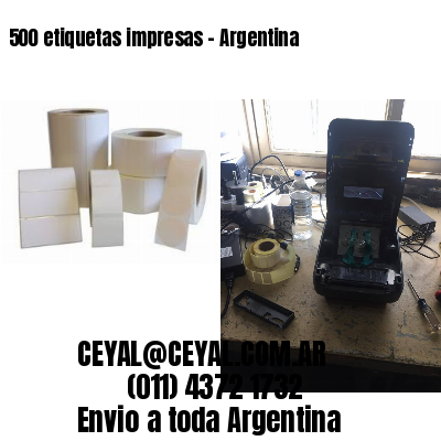 500 etiquetas impresas - Argentina