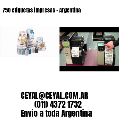 750 etiquetas impresas – Argentina