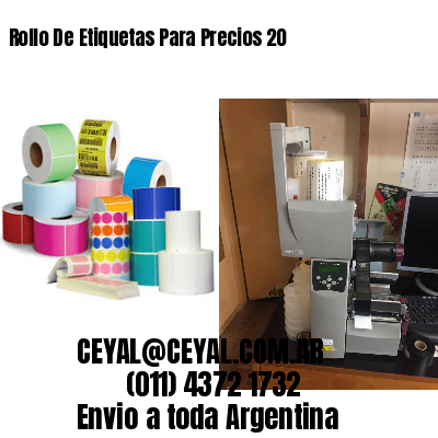 Rollo De Etiquetas Para Precios 20