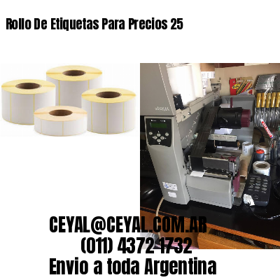 Rollo De Etiquetas Para Precios 25