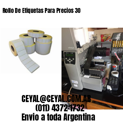 Rollo De Etiquetas Para Precios 30
