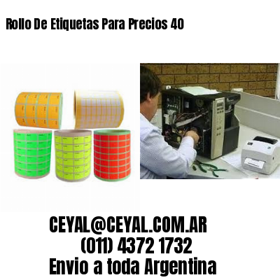 Rollo De Etiquetas Para Precios 40